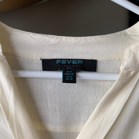 Fever London Women’s Cream Blouse - Picture 3 of 4